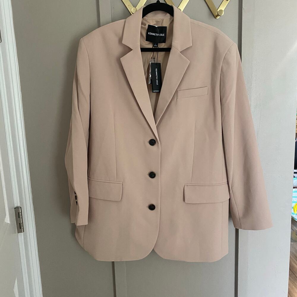 Kenneth Cole Vision Stretch Twill oversize Boyfriend Jacket